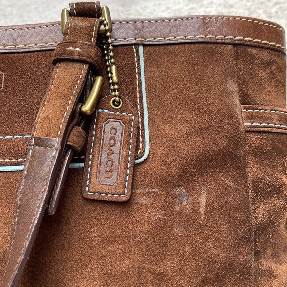 Coach Y2K Hampton Gallery suede tote - Picture 3 of 15